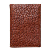 Bison Tri-Fold Peanut Leather Wallet