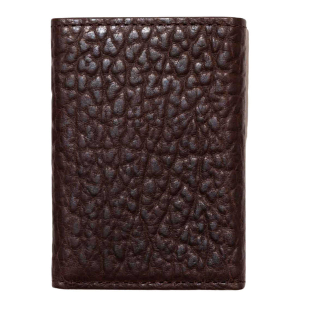 Bison Tri-Fold Brown Wallet