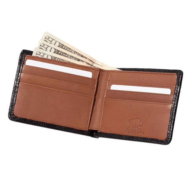 Bison Bi-Fold Brown Wallet