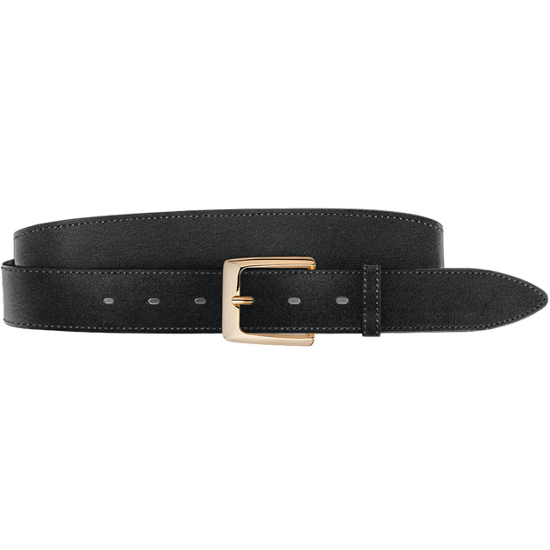 Suede Touch Men Black Belt