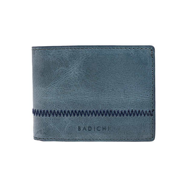 Slim Billfold Blue Wallet