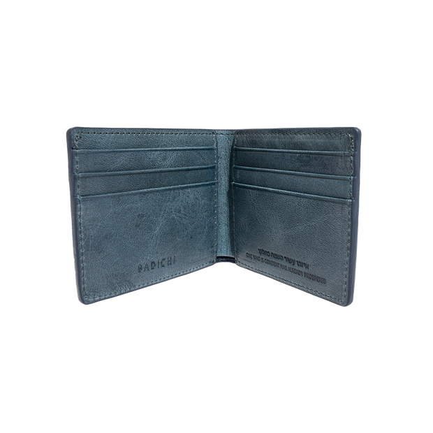 Slim Billfold Blue Wallet