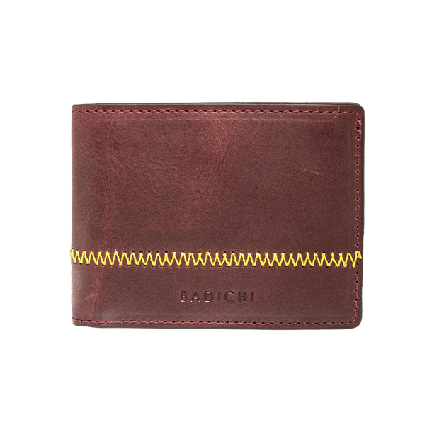 Slim Billfold Burgundy Wallet