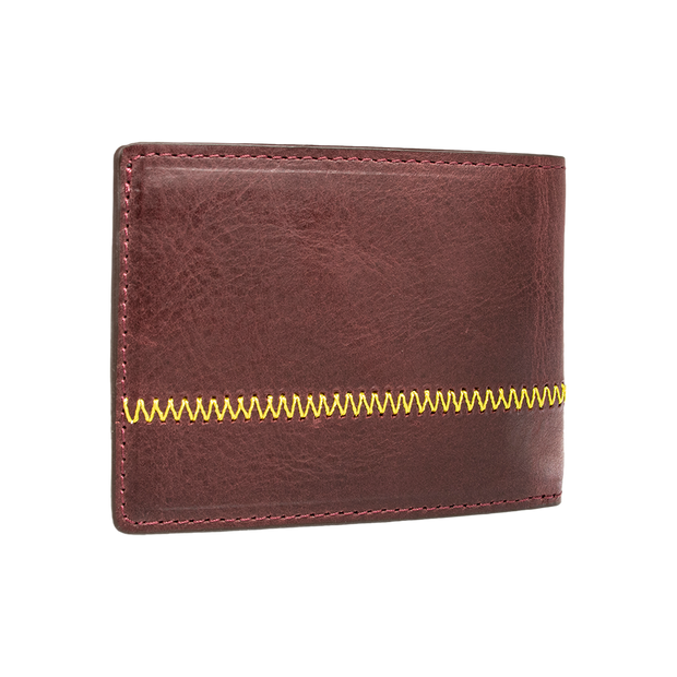 Slim Billfold Burgundy Wallet