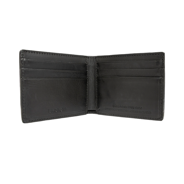 Slim Billfold Black Wallet