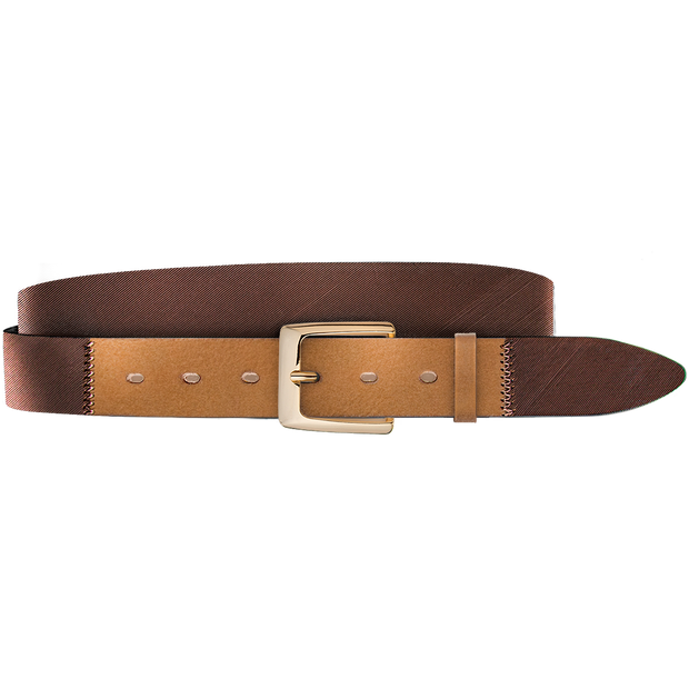 Luxurious Laser Men Cognac Belt