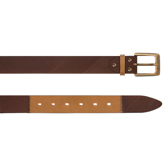 Luxurious Laser Men Cognac Belt