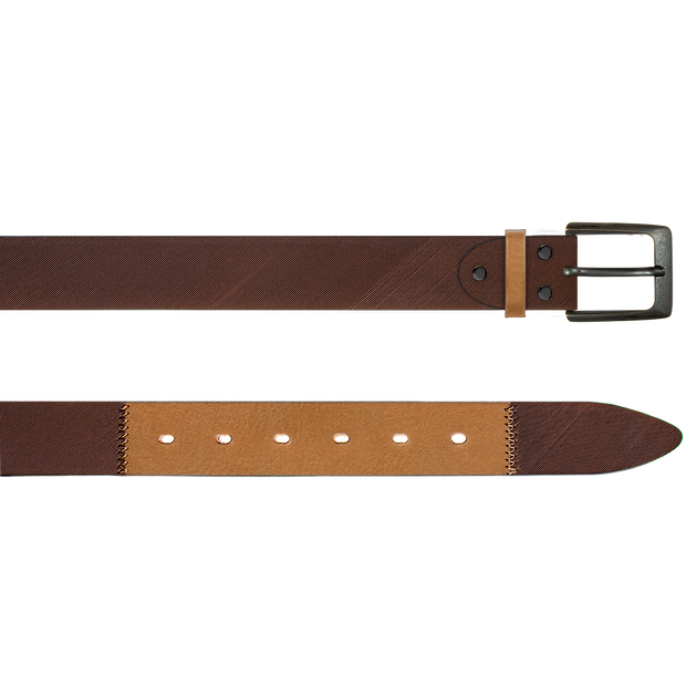 Luxurious Laser Men Cognac Belt